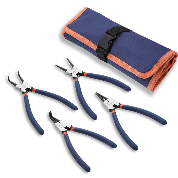 026 Snap Ring Pliers Set Red（4-Piece）